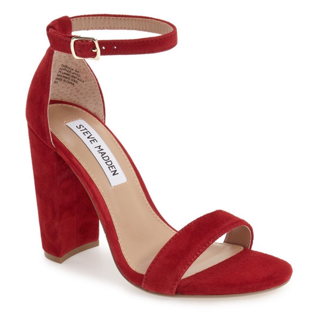 STEVE MADDEN Carrson Block Heel & Ankle Strap